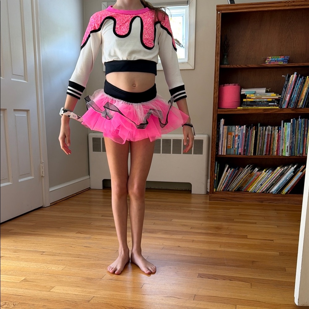 Kids Pink and White Tulle Dance Costume - Brand: